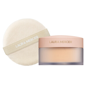 Laura Mercier Divinely Flawless Translucent Honey Loose Setting Powder & Velour Puff